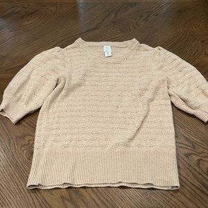 Joie Short Puff Sleeved Sweater Size S